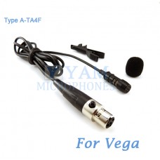 YAM Black LM1-C4G Lavalier Microphone For Vega Wireless Microphone