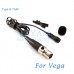 YAM Black LM1-C4G Lavalier Microphone For Vega Wireless Microphone