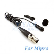 YAM Black LM1-C4M Lavalier Microphone For Mipro Wireless Mirophone