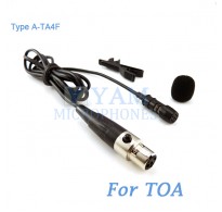 YAM Black LM1-C4O Lavalier Microphone For TOA Wireless Microphone