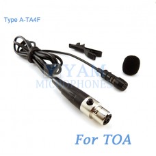 YAM Black LM1-C4O Lavalier Microphone For TOA Wireless Microphone