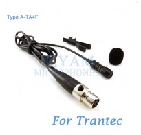 YAM Black LM1-C4R Lavalier Microphone For Trantec Wireless Microphone