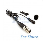 YAM Black LM1-C4S Lavalier Microphone For SHURE Wireless Microphone