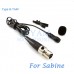 YAM Black LM1-C4SA Lavalier Microphone For Sabine Wireless Microphone