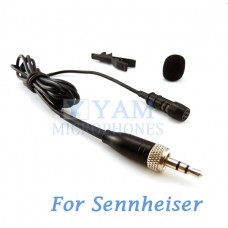 YAM Black LM1-C4SE Lavalier Microphone For Sennheiser Wireless Microphone
