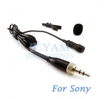 YAM Black LM1-C4W Lavalier Microphone For  SONY Wireless Mirophones