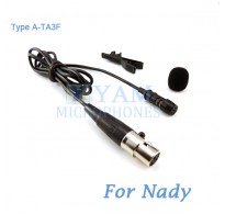 YAM Black LM1-C4Z Lavalier Microphone For Nady Wireless Microphone