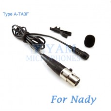 YAM Black LM1-C4Z Lavalier Microphone For Nady Wireless Microphone