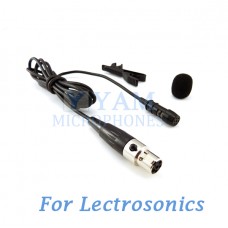 YAM Black LM1-C5L Lavalier Microphone For Lectrosonics Wireless Microphone