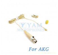 YAM Beige LM2-C3A Lavalier Microphone For AKG Wireless Microphone