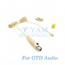 YAM Beige LM2-C3D Lavalier Microphone For GTD Audio Wireless Microphone