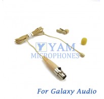 YAM Beige LM2-C3G Lavalier Microphone For Galaxy Audio Wireless Microphone