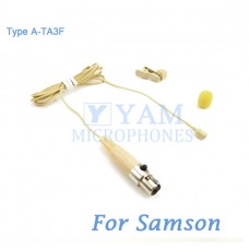 YAM Beige LM2-C3N Lavalier Microphone For SAMSON Wireless Microphone