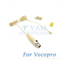 YAM Beige LM2-C3P Lavalier Microphone For Vocopro Wireless Microphone