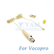 YAM Beige LM2-C3P Lavalier Microphone For Vocopro Wireless Microphone