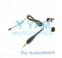 YAM Black LM2-C4AU Lavalier Microphone For Audio2000S Wireless Microphone