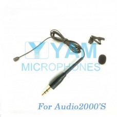 YAM Black LM2-C4AU Lavalier Microphone For Audio2000S Wireless Microphone