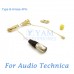 YAM Beige LM2-C4AT Lavalier Microphone For Audio Technica Wireless Microphone