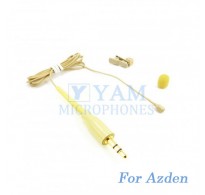 YAM Beige LM2-C4AZ Lavalier Microphone For Azden Wireless Microphone