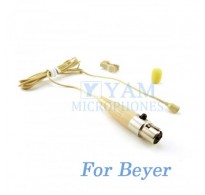 YAM Beige LM2-C4BE Lavalier Microphone For Beyer Wireless Microphone