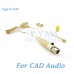 YAM Beige LM2-C4CA Lavalier Microphone For CAD Audio Wireless Microphone