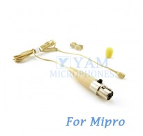 YAM Beige LM2-C4M Lavalier Microphone For Mipro Wireless Mirophone