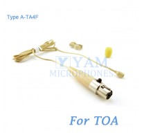 YAM Beige LM2-C4O Lavalier Microphone For TOA Wireless Microphone