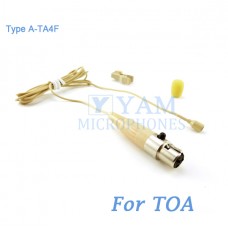 YAM Beige LM2-C4O Lavalier Microphone For TOA Wireless Microphone