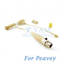 YAM Beige LM2-C4Q Lavalier Microphone For Peavey Wireless Mirophone