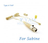 YAM Beige LM2-C4SA Lavalier Microphone For Sabine Wireless Microphone