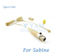 YAM Beige LM2-C4SA Lavalier Microphone For Sabine Wireless Microphone