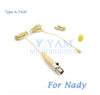 YAM Beige LM2-C4Z Lavalier Microphone For Nady Wireless Microphone
