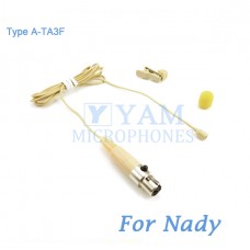 YAM Beige LM2-C4Z Lavalier Microphone For Nady Wireless Microphone
