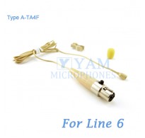 YAM Beige LM2-C6K Lavalier Microphone For Line 6 Wireless Microphone