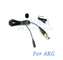 YAM Black LM3-C3A Lavalier Microphone For AKG Wireless Microphone