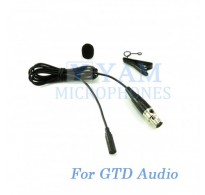 YAM Black LM3-C3D Lavalier Microphone For GTD Audio Wireless Microphone