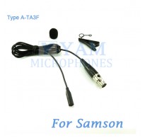 YAM Black LM3-C3N Lavalier Microphone For SAMSON Wireless Microphone
