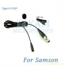 YAM Black LM3-C3N Lavalier Microphone For SAMSON Wireless Microphone