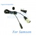 YAM Black LM3-C3N Lavalier Microphone For SAMSON Wireless Microphone