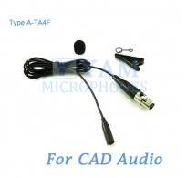 YAM Black LM3-C4CA Lavalier Microphone For CAD Audio Wireless Microphone