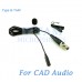 YAM Black LM3-C4CA Lavalier Microphone For CAD Audio Wireless Microphone