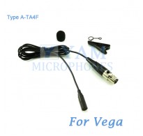 YAM Black LM3-C4G Lavalier Microphone For Vega Wireless Microphone