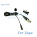 YAM Black LM3-C4G Lavalier Microphone For Vega Wireless Microphone