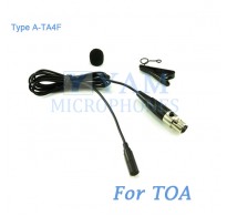 YAM Black LM3-C4O Lavalier Microphone For TOA Wireless Microphone