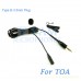 YAM Black LM3-C4O Lavalier Microphone For TOA Wireless Microphone