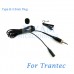 YAM Black LM3-C4R Lavalier Microphone For Trantec Wireless Microphone