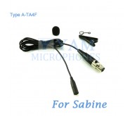 YAM Black LM3-C4SA Lavalier Microphone For Sabine Wireless Microphone