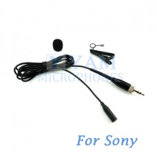 YAM Black LM3-C4W Lavalier Microphone For  SONY Wireless Mirophones