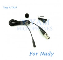 YAM Black LM3-C4Z Lavalier Microphone For Nady Wireless Microphone