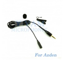 YAM Black LM3-C4AZ Lavalier Microphone For Azden Wireless Microphone